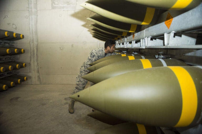 USAF’s 86th MUNS receives ordnance shipment at German air base