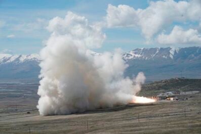 Northrop Grumman completes GEM 63 motor’s second ground test