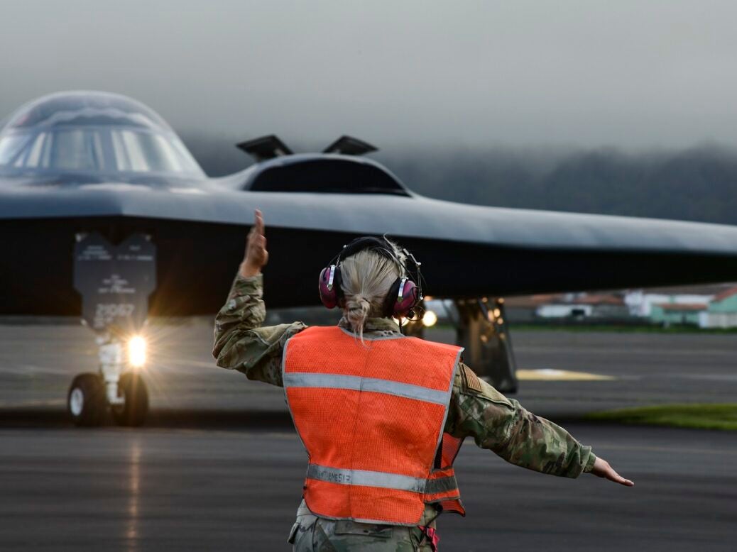 USAF B-2 Spirit Aircraft Arrives At Lajes Field To Join BTF Missions