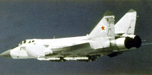 Russian MiG-31 aircraft