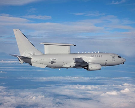 The Boeing Peace Eye 737 airborne early warning and control (AEW&C) aircraft