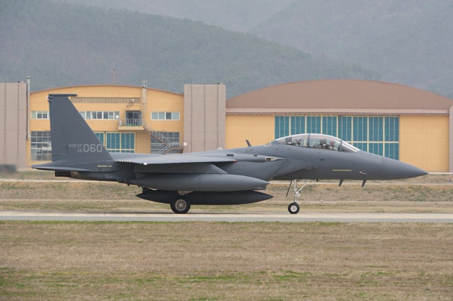 ROKAF F-15K Slam Eagles jet fighter 