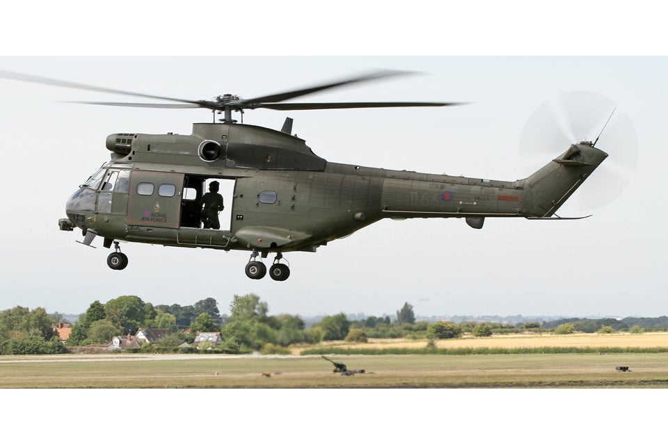 Royal Air Force starts upgraded Puma 