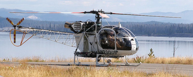 SA 315B Lama helicopter