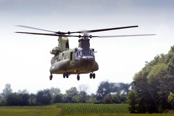 CH-147F Chinook helicopter