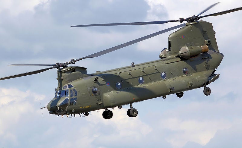 Royal Air Force's Chinook HC2 helicopter