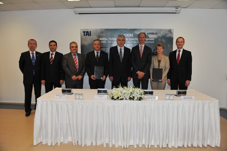 Airbus Military and TAI's officials 